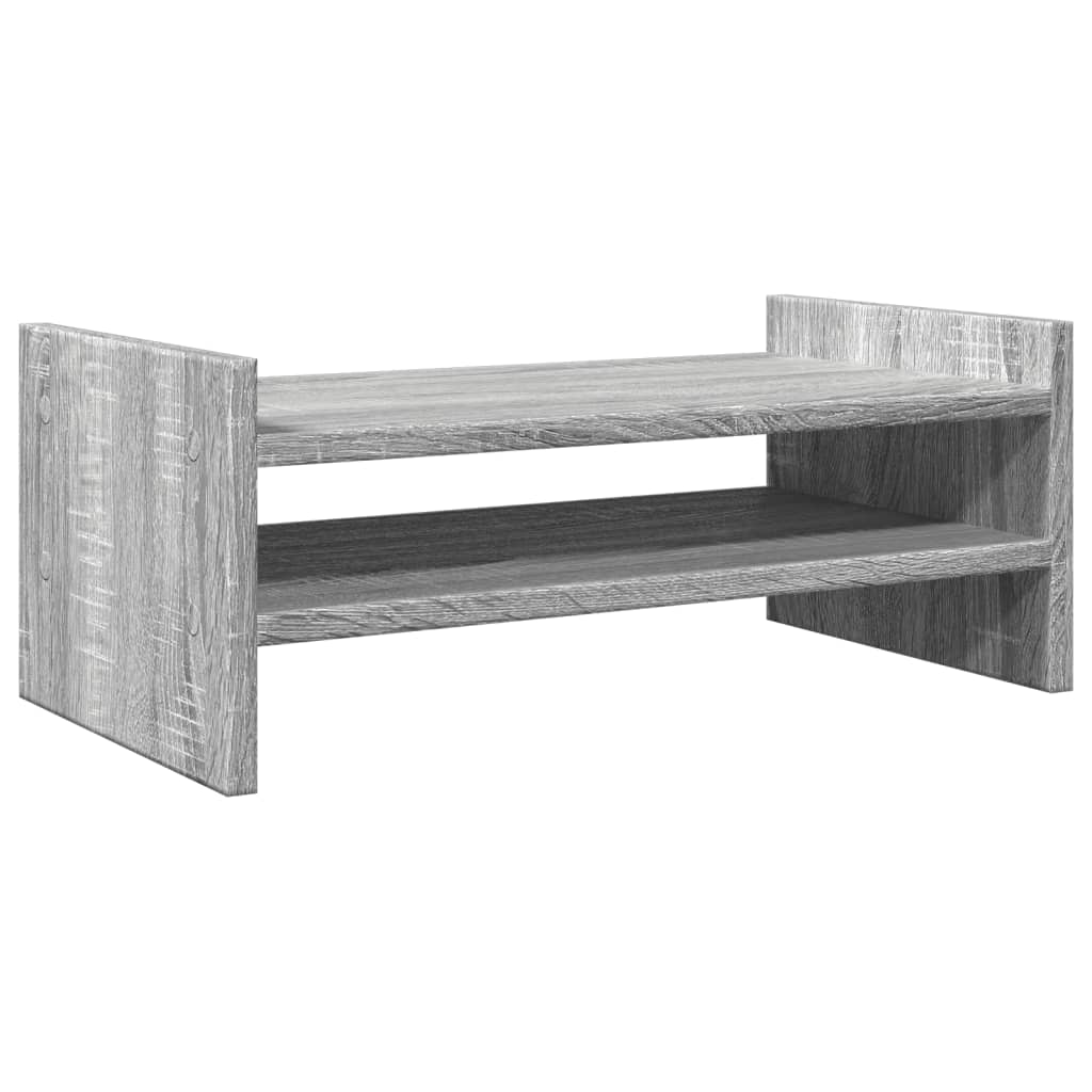 Monitorstandaard 50x27x20 cm bewerkt hout grijs sonoma eiken Computerverhogers en -standaards | Creëer jouw Trendy Thuis | Gratis bezorgd & Retour | Trendy.nl