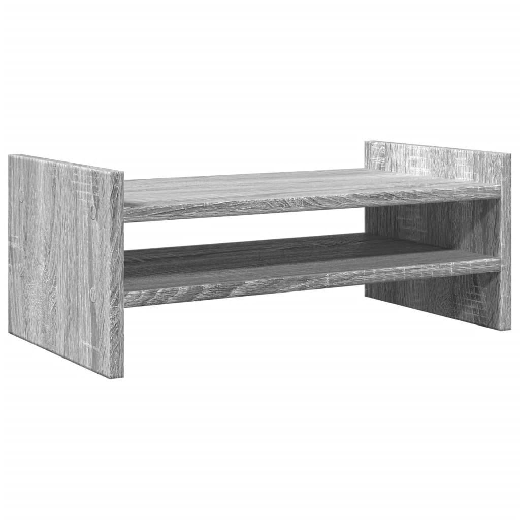 Monitorstandaard 50x27x20 cm bewerkt hout grijs sonoma eiken Computerverhogers en -standaards | Creëer jouw Trendy Thuis | Gratis bezorgd & Retour | Trendy.nl