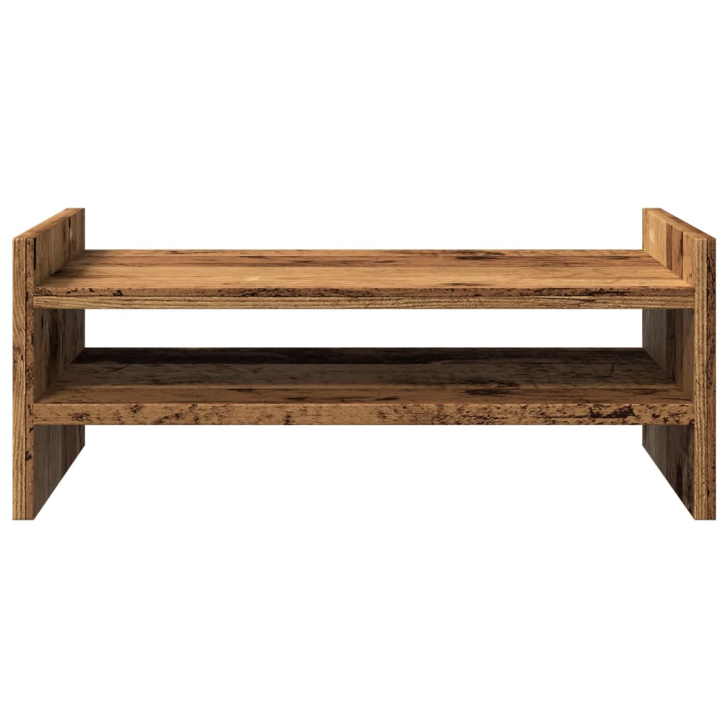 Monitorstandaard 50x27x20 cm bewerkt hout oud houtkleurig Computerverhogers en -standaards | Creëer jouw Trendy Thuis | Gratis bezorgd & Retour | Trendy.nl