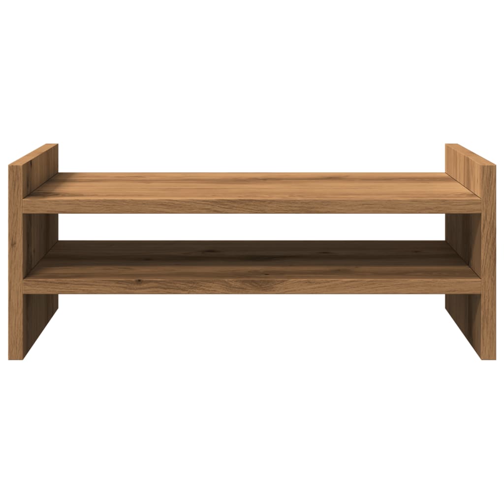 Monitorstandaard 50x27x20 cm bewerkt hout artisanaal eikenkleur Computerverhogers en -standaards | Creëer jouw Trendy Thuis | Gratis bezorgd & Retour | Trendy.nl