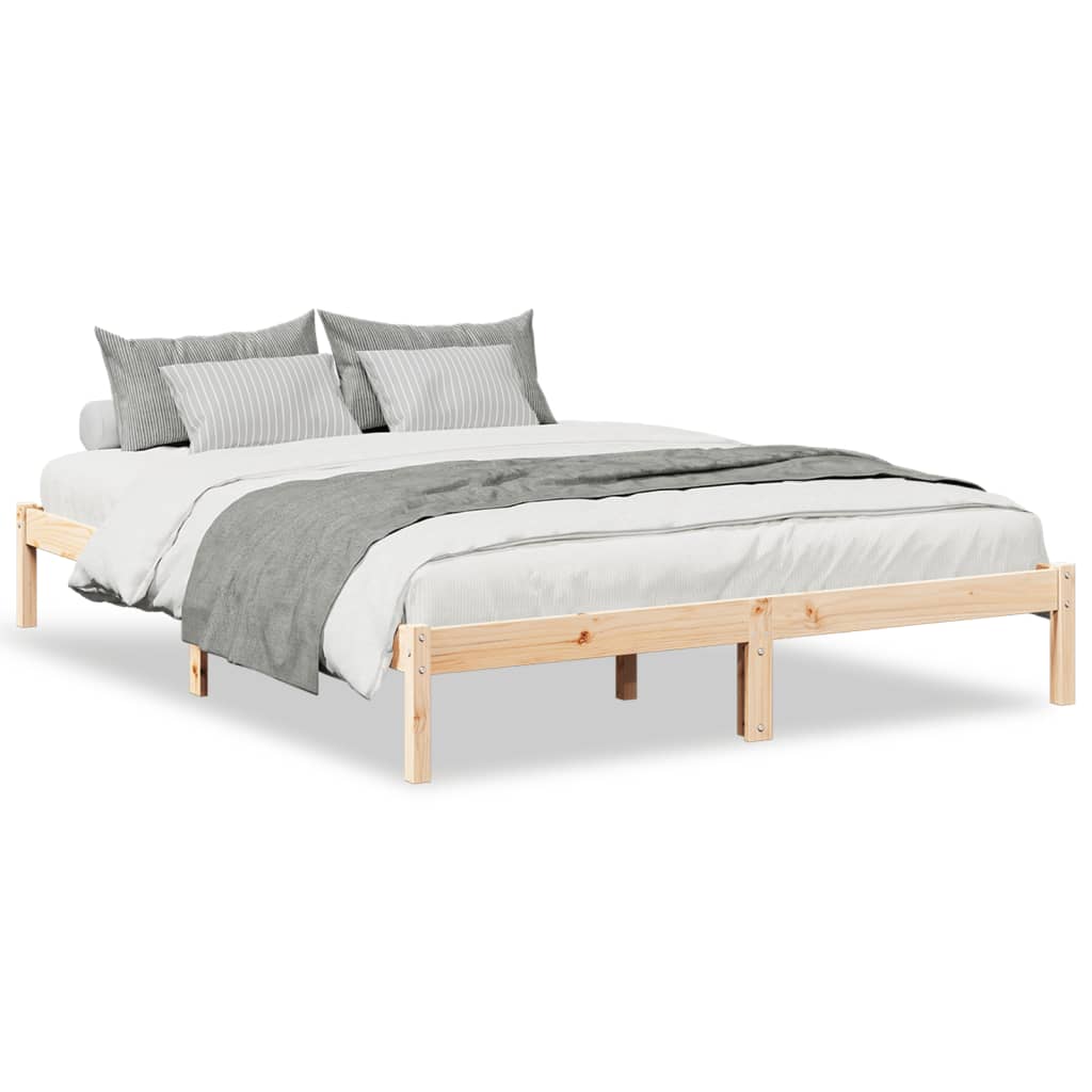 Bedframe extra lang zonder matras massief grenenhout 160x210 cm Bedden & bedframes | Creëer jouw Trendy Thuis | Gratis bezorgd & Retour | Trendy.nl