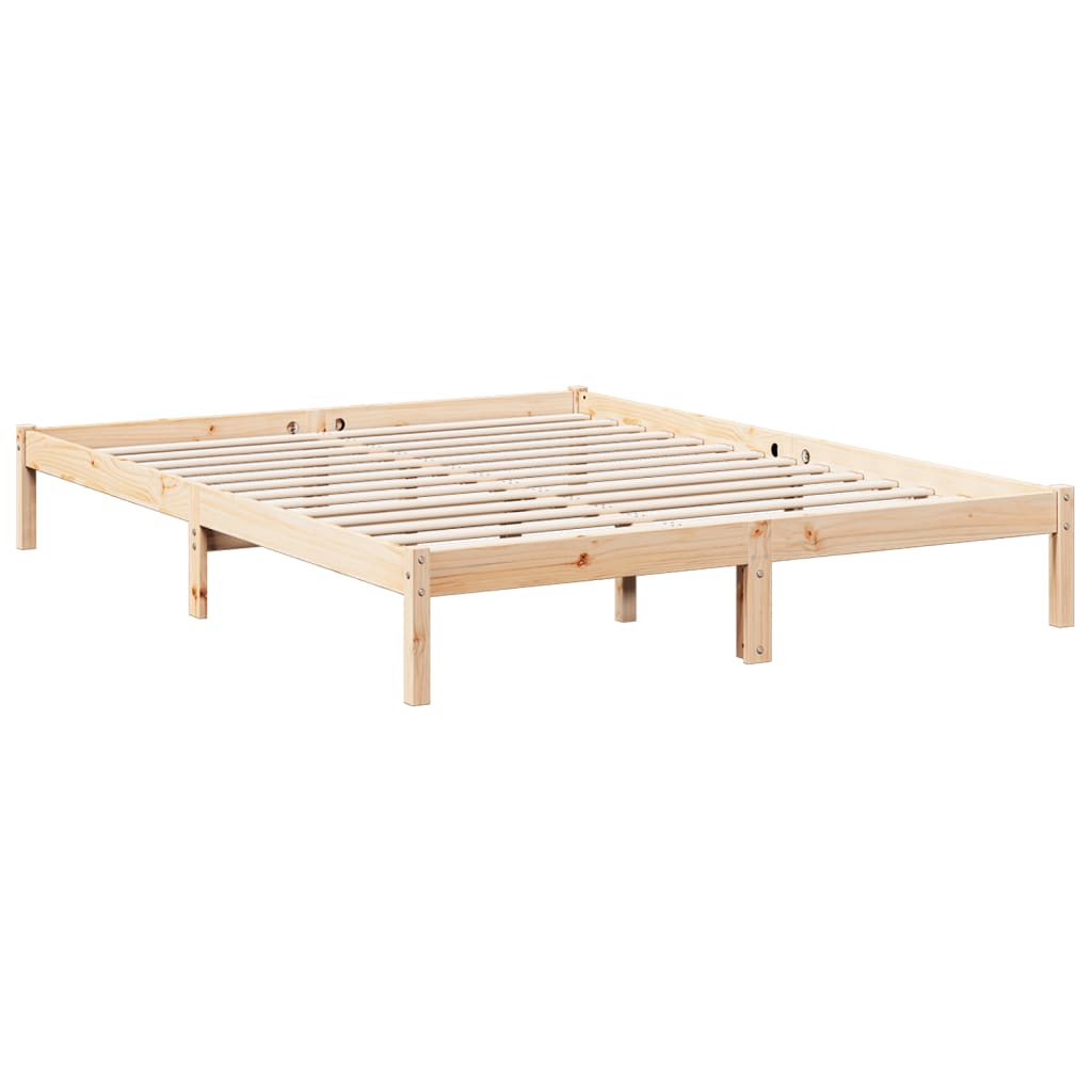 Bedframe extra lang zonder matras massief grenenhout 160x210 cm Bedden & bedframes | Creëer jouw Trendy Thuis | Gratis bezorgd & Retour | Trendy.nl