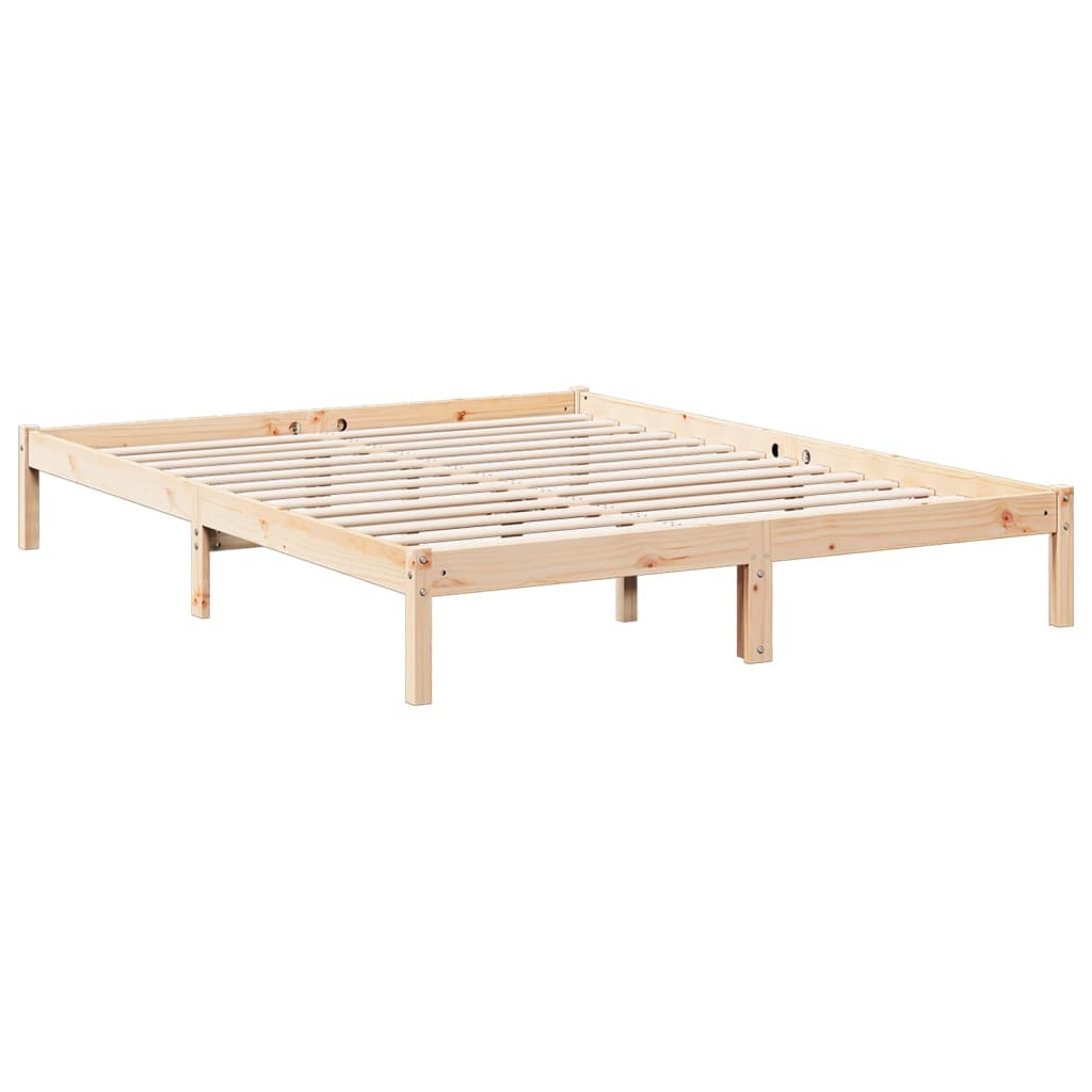 Bedframe extra lang zonder matras massief grenenhout 160x210 cm Bedden & bedframes | Creëer jouw Trendy Thuis | Gratis bezorgd & Retour | Trendy.nl