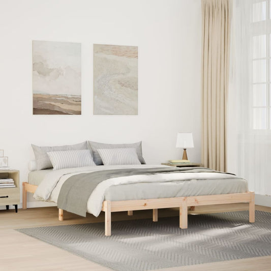 Bedframe extra lang zonder matras massief grenenhout 160x210 cm Bedden & bedframes | Creëer jouw Trendy Thuis | Gratis bezorgd & Retour | Trendy.nl