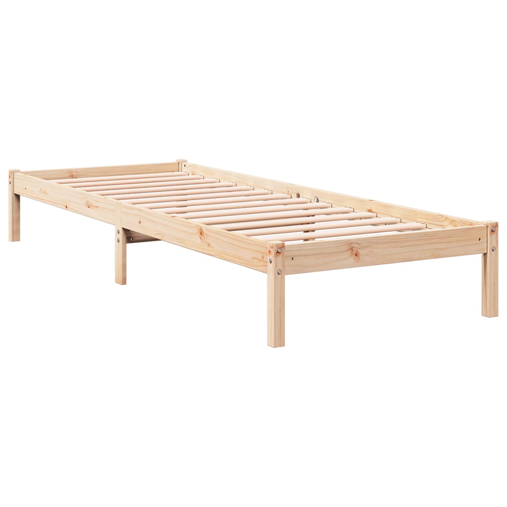 Bedframe extra lang zonder matras massief grenenhout 90x210 cm Bedden & bedframes | Creëer jouw Trendy Thuis | Gratis bezorgd & Retour | Trendy.nl