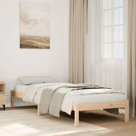 Bedframe extra lang zonder matras massief grenenhout 90x210 cm Bedden & bedframes | Creëer jouw Trendy Thuis | Gratis bezorgd & Retour | Trendy.nl