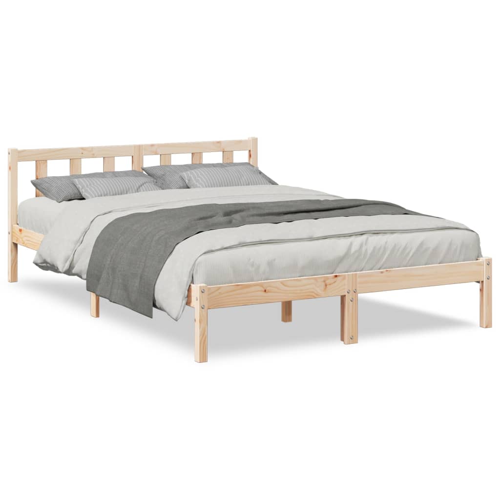 Bedframe extra lang zonder matras massief grenenhout 140x210 cm Bedden & bedframes | Creëer jouw Trendy Thuis | Gratis bezorgd & Retour | Trendy.nl