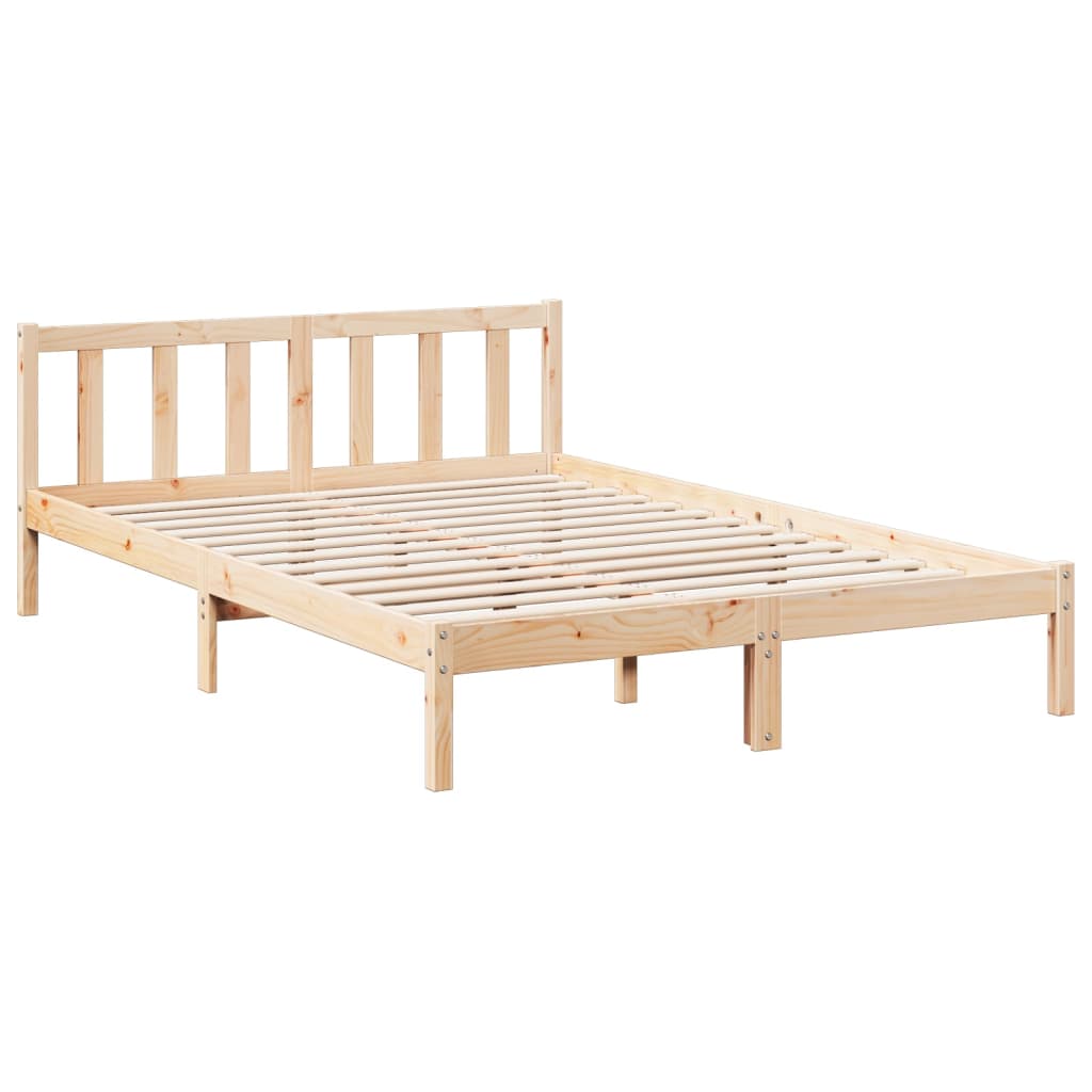 Bedframe extra lang zonder matras massief grenenhout 140x210 cm Bedden & bedframes | Creëer jouw Trendy Thuis | Gratis bezorgd & Retour | Trendy.nl