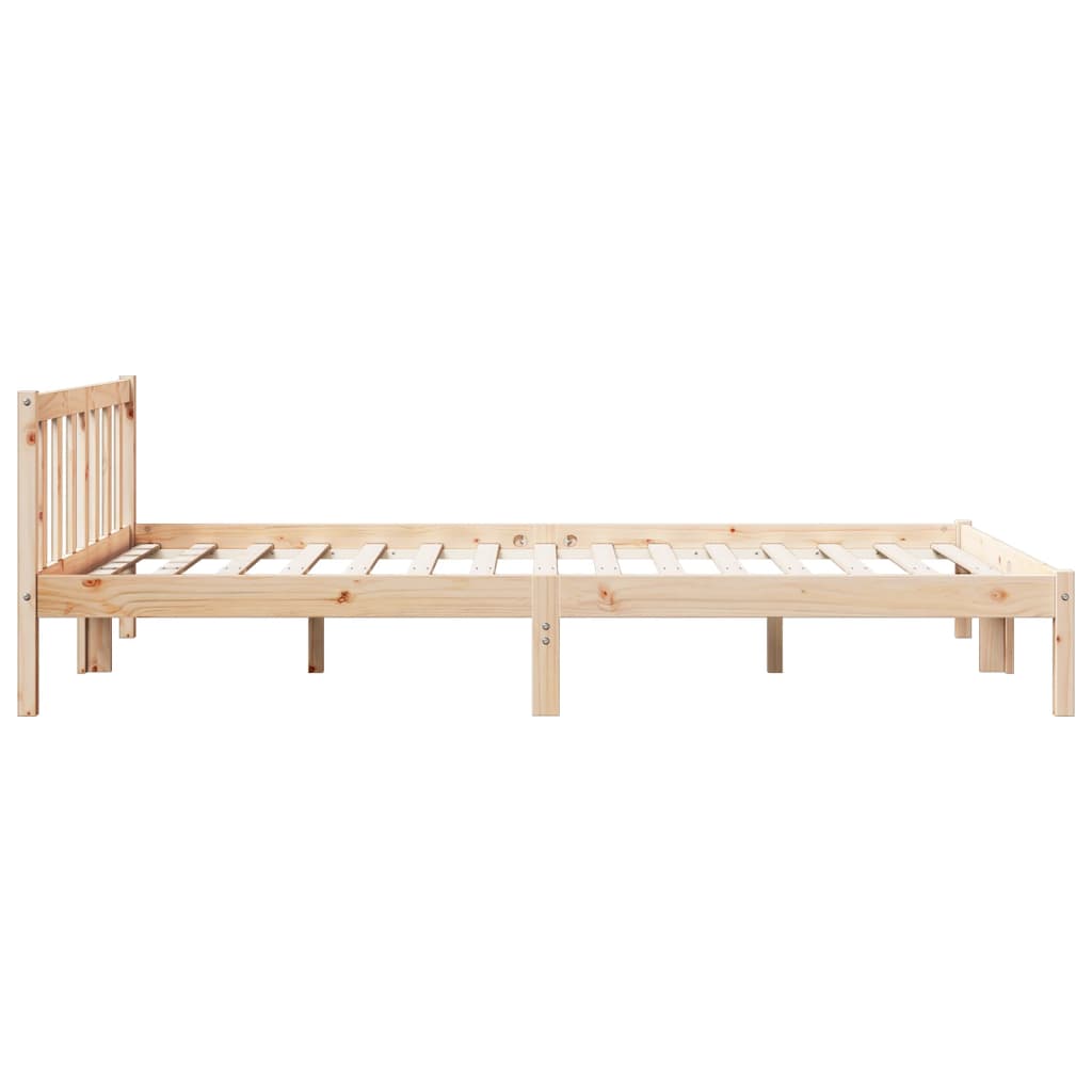 Bedframe extra lang zonder matras massief grenenhout 140x210 cm Bedden & bedframes | Creëer jouw Trendy Thuis | Gratis bezorgd & Retour | Trendy.nl