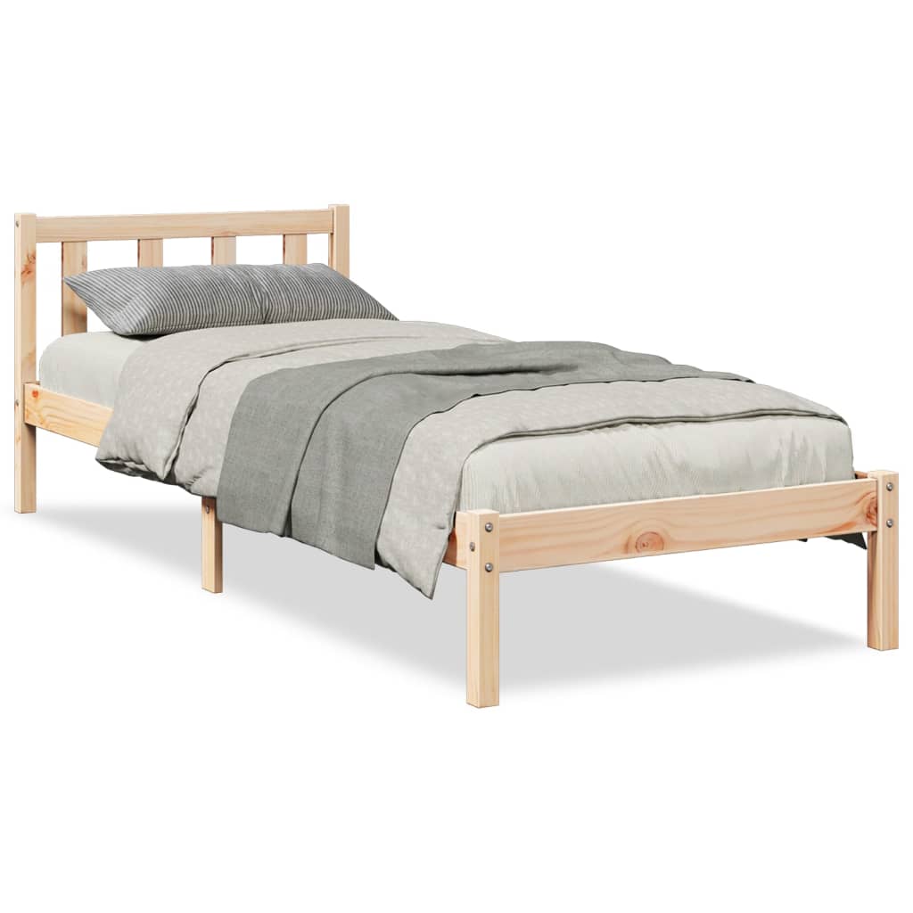 Bedframe extra lang zonder matras massief grenenhout 80x220 cm Bedden & bedframes | Creëer jouw Trendy Thuis | Gratis bezorgd & Retour | Trendy.nl