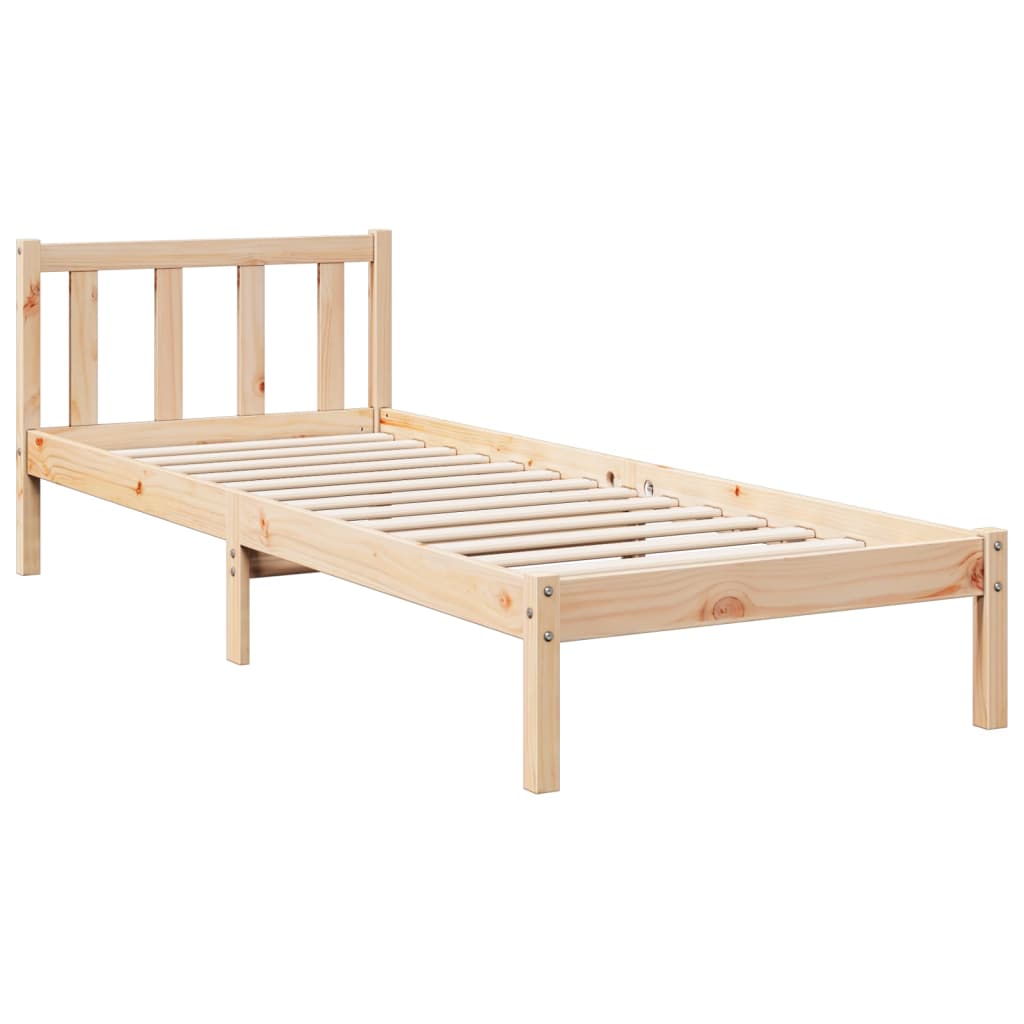 Bedframe extra lang zonder matras massief grenenhout 80x220 cm Bedden & bedframes | Creëer jouw Trendy Thuis | Gratis bezorgd & Retour | Trendy.nl