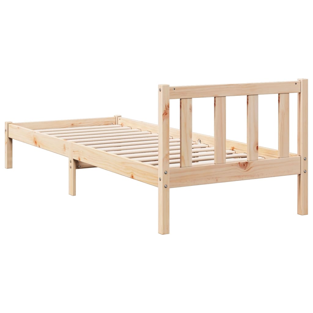 Bedframe extra lang zonder matras massief grenenhout 80x220 cm Bedden & bedframes | Creëer jouw Trendy Thuis | Gratis bezorgd & Retour | Trendy.nl