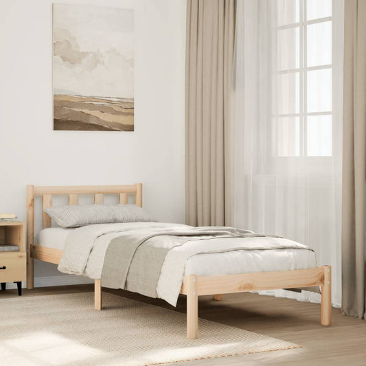 Bedframe extra lang zonder matras massief grenenhout 80x220 cm Bedden & bedframes | Creëer jouw Trendy Thuis | Gratis bezorgd & Retour | Trendy.nl