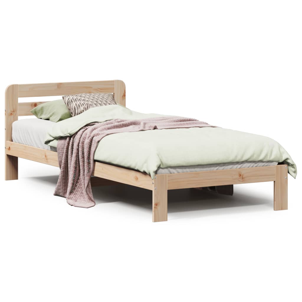 Bedframe zonder matras massief grenenhout 90x190 cm Bedden & bedframes | Creëer jouw Trendy Thuis | Gratis bezorgd & Retour | Trendy.nl