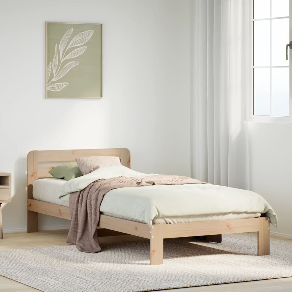 Bedframe zonder matras massief grenenhout 90x190 cm Bedden & bedframes | Creëer jouw Trendy Thuis | Gratis bezorgd & Retour | Trendy.nl