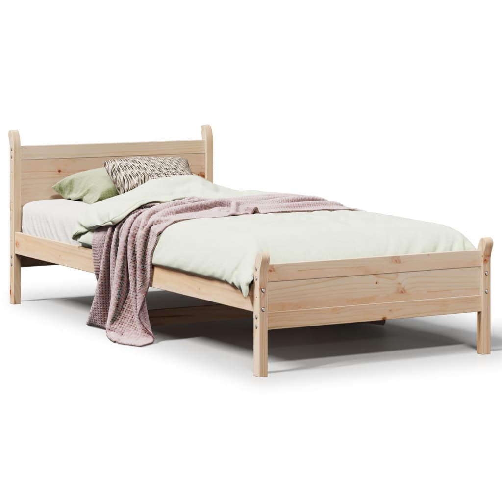 Bedframe zonder matras massief grenenhout 90x190 cm Bedden & bedframes | Creëer jouw Trendy Thuis | Gratis bezorgd & Retour | Trendy.nl