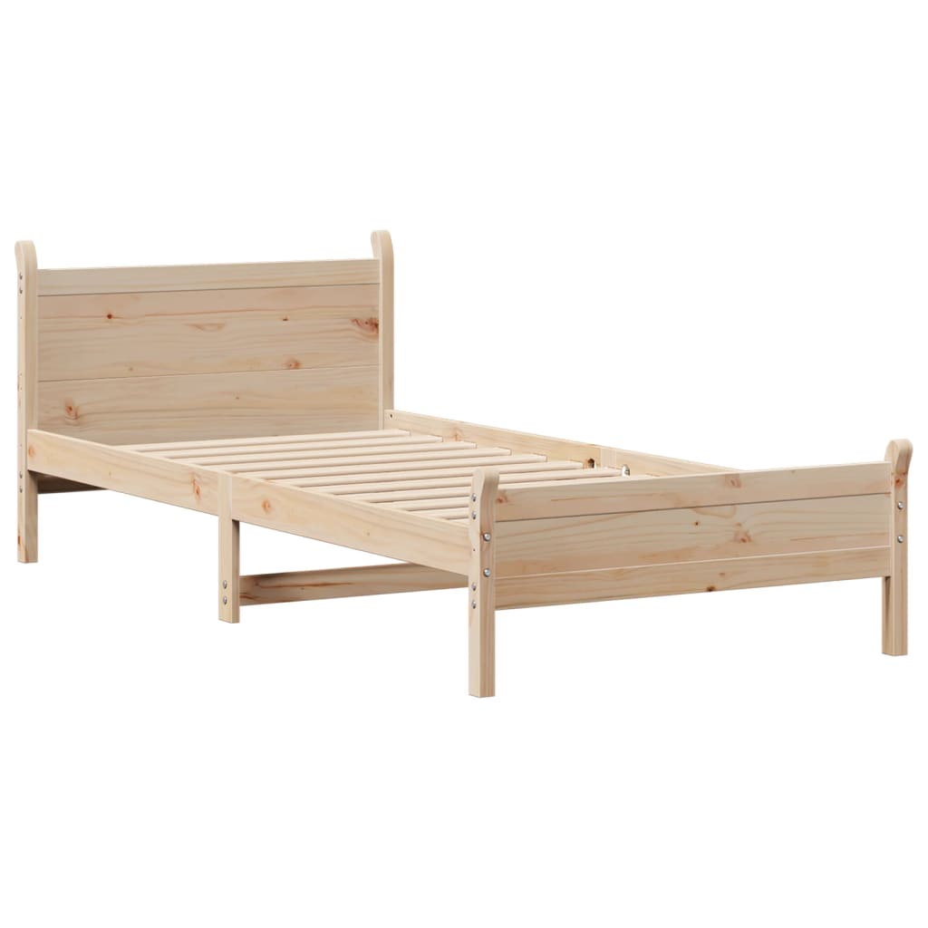 Bedframe zonder matras massief grenenhout 90x190 cm Bedden & bedframes | Creëer jouw Trendy Thuis | Gratis bezorgd & Retour | Trendy.nl