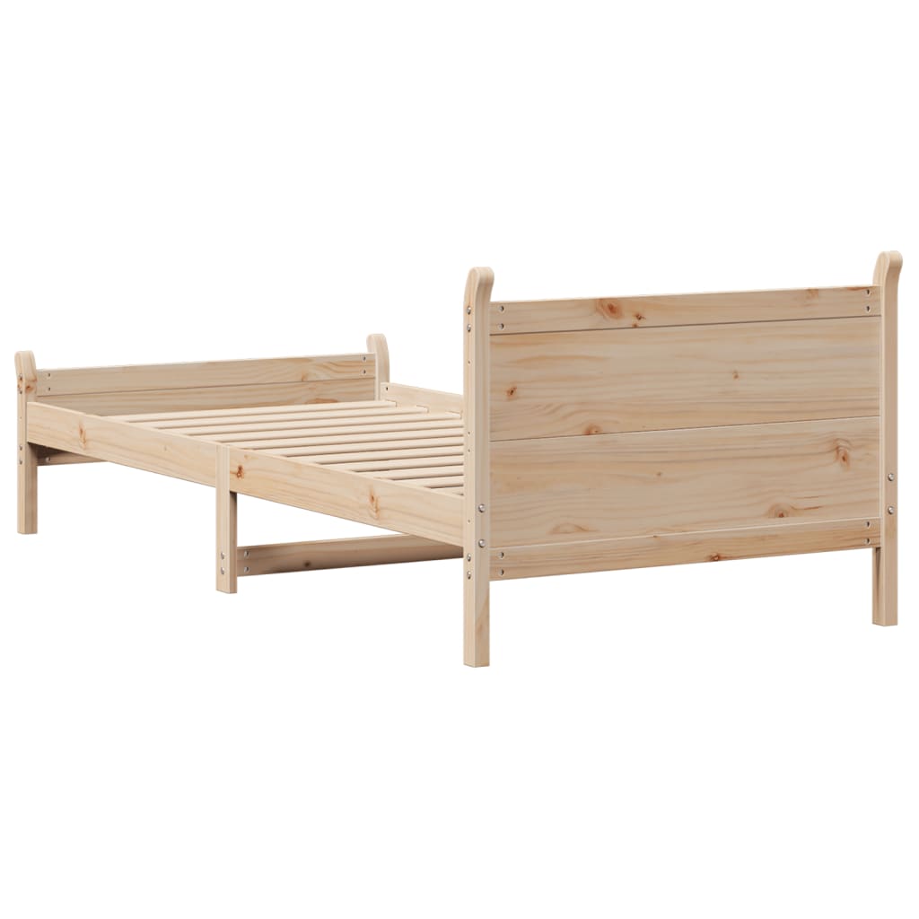 Bedframe zonder matras massief grenenhout 90x190 cm Bedden & bedframes | Creëer jouw Trendy Thuis | Gratis bezorgd & Retour | Trendy.nl