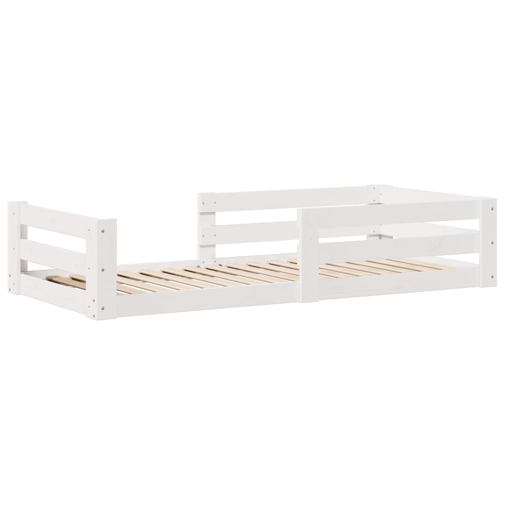 Bedframe zonder matras massief grenenhout wit 80x200 cm Bedden & bedframes | Creëer jouw Trendy Thuis | Gratis bezorgd & Retour | Trendy.nl