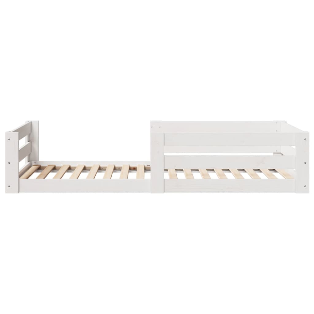 Bedframe zonder matras massief grenenhout wit 80x200 cm Bedden & bedframes | Creëer jouw Trendy Thuis | Gratis bezorgd & Retour | Trendy.nl