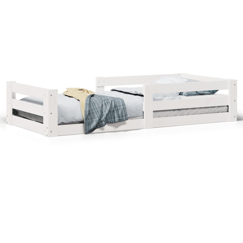 Bedframe zonder matras massief grenenhout wit 90x190 cm Bedden & bedframes | Creëer jouw Trendy Thuis | Gratis bezorgd & Retour | Trendy.nl