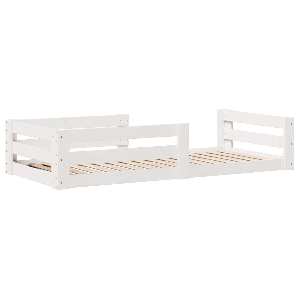 Bedframe zonder matras massief grenenhout wit 90x190 cm Bedden & bedframes | Creëer jouw Trendy Thuis | Gratis bezorgd & Retour | Trendy.nl