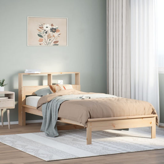 Bed met boekenkast zonder matras massief grenenhout 90x190 cm Bedden & bedframes | Creëer jouw Trendy Thuis | Gratis bezorgd & Retour | Trendy.nl