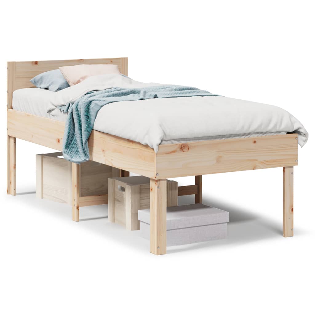 Bedframe zonder matras massief grenenhout 90x190 cm Bedden & bedframes | Creëer jouw Trendy Thuis | Gratis bezorgd & Retour | Trendy.nl