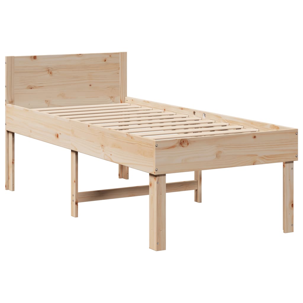 Bedframe zonder matras massief grenenhout 90x190 cm Bedden & bedframes | Creëer jouw Trendy Thuis | Gratis bezorgd & Retour | Trendy.nl