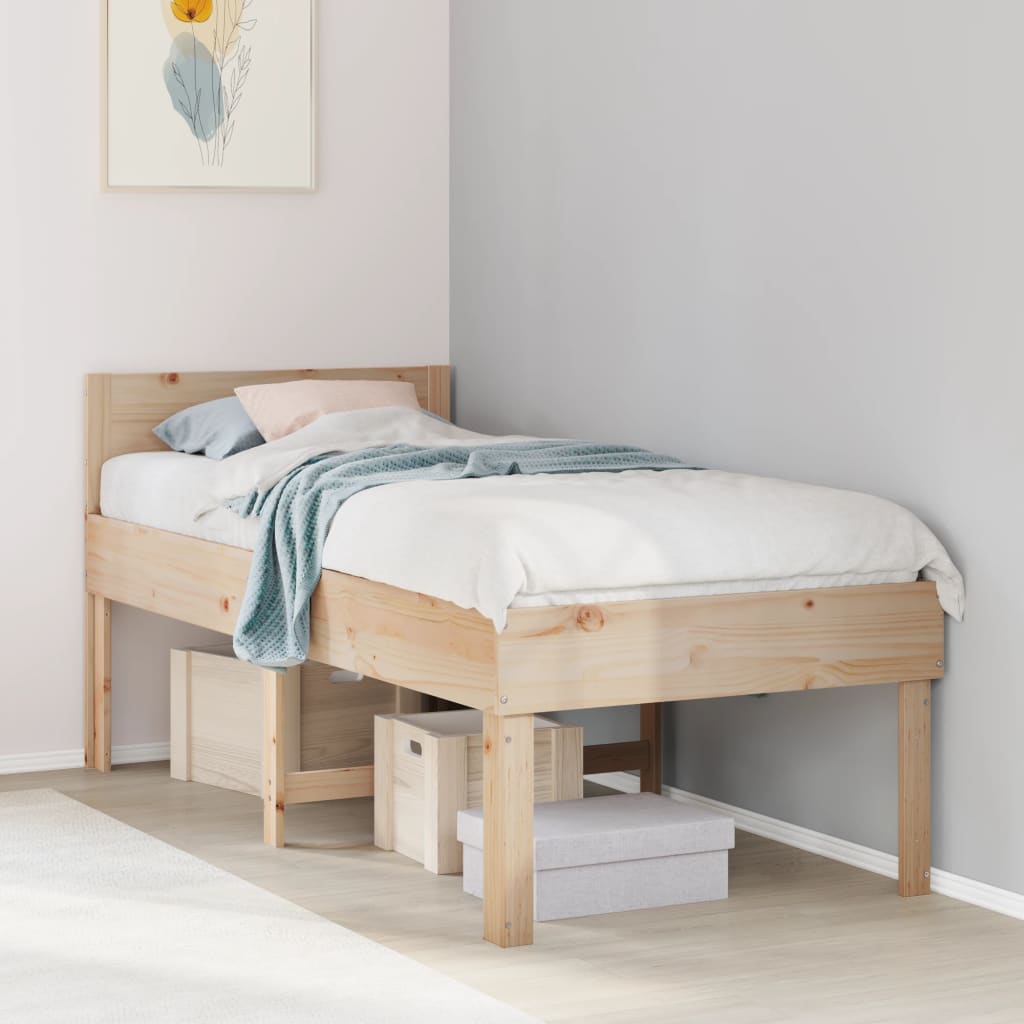 Bedframe zonder matras massief grenenhout 90x190 cm Bedden & bedframes | Creëer jouw Trendy Thuis | Gratis bezorgd & Retour | Trendy.nl