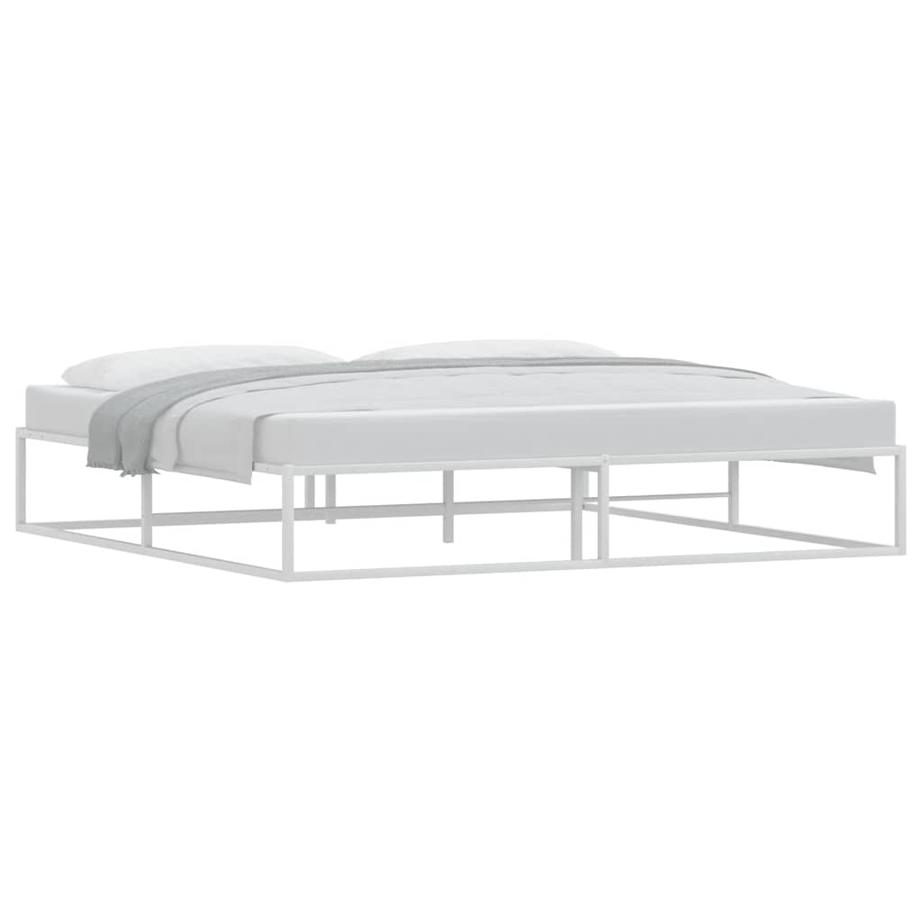 Bedframe zonder matras 200x200 cm wit