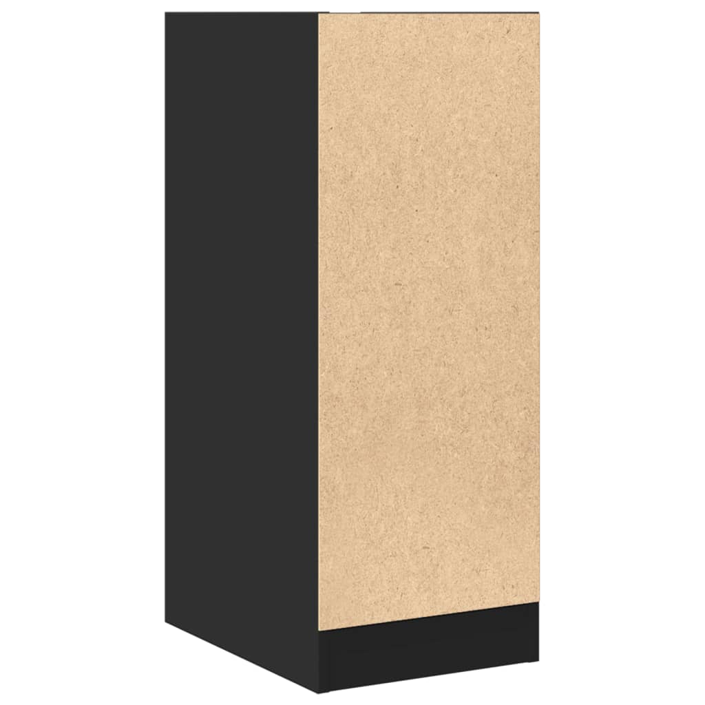 Apothekerskast 30x41x77,5 cm bewerkt hout zwart Opbergkasten & lockerkasten | Creëer jouw Trendy Thuis | Gratis bezorgd & Retour | Trendy.nl