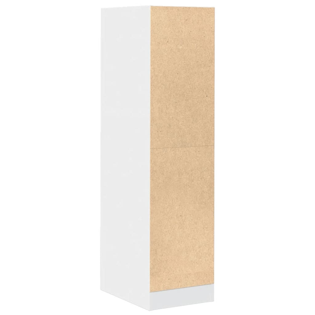 Apothekerskast 30x41x118 cm bewerkt hout wit Opbergkasten & lockerkasten | Creëer jouw Trendy Thuis | Gratis bezorgd & Retour | Trendy.nl