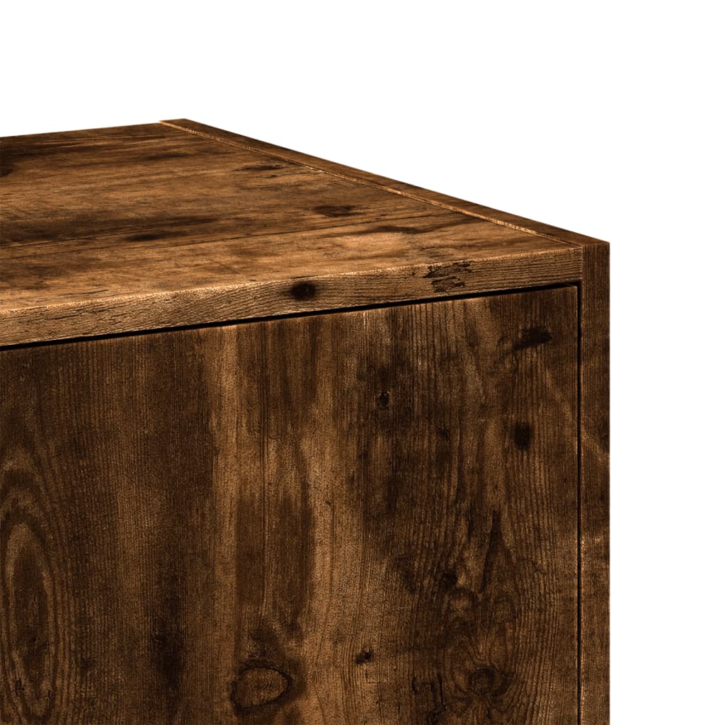 Apothekerskast 40x41x174,5 cm bewerkt hout gerookt eikenkleurig Opbergkasten & lockerkasten | Creëer jouw Trendy Thuis | Gratis bezorgd & Retour | Trendy.nl