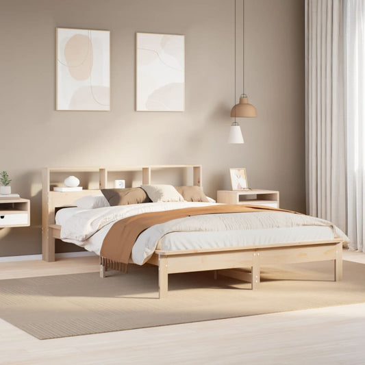 Bedframe zonder matras massief grenenhout 140x190 cm Bedden & bedframes | Creëer jouw Trendy Thuis | Gratis bezorgd & Retour | Trendy.nl