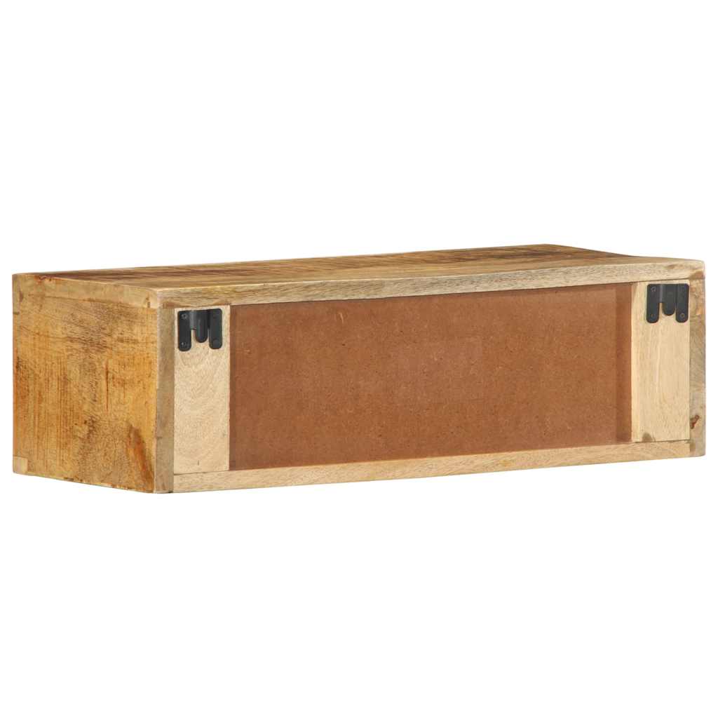 Tv-meubel wandmontage 60x30x19 cm massief ruw mangohout