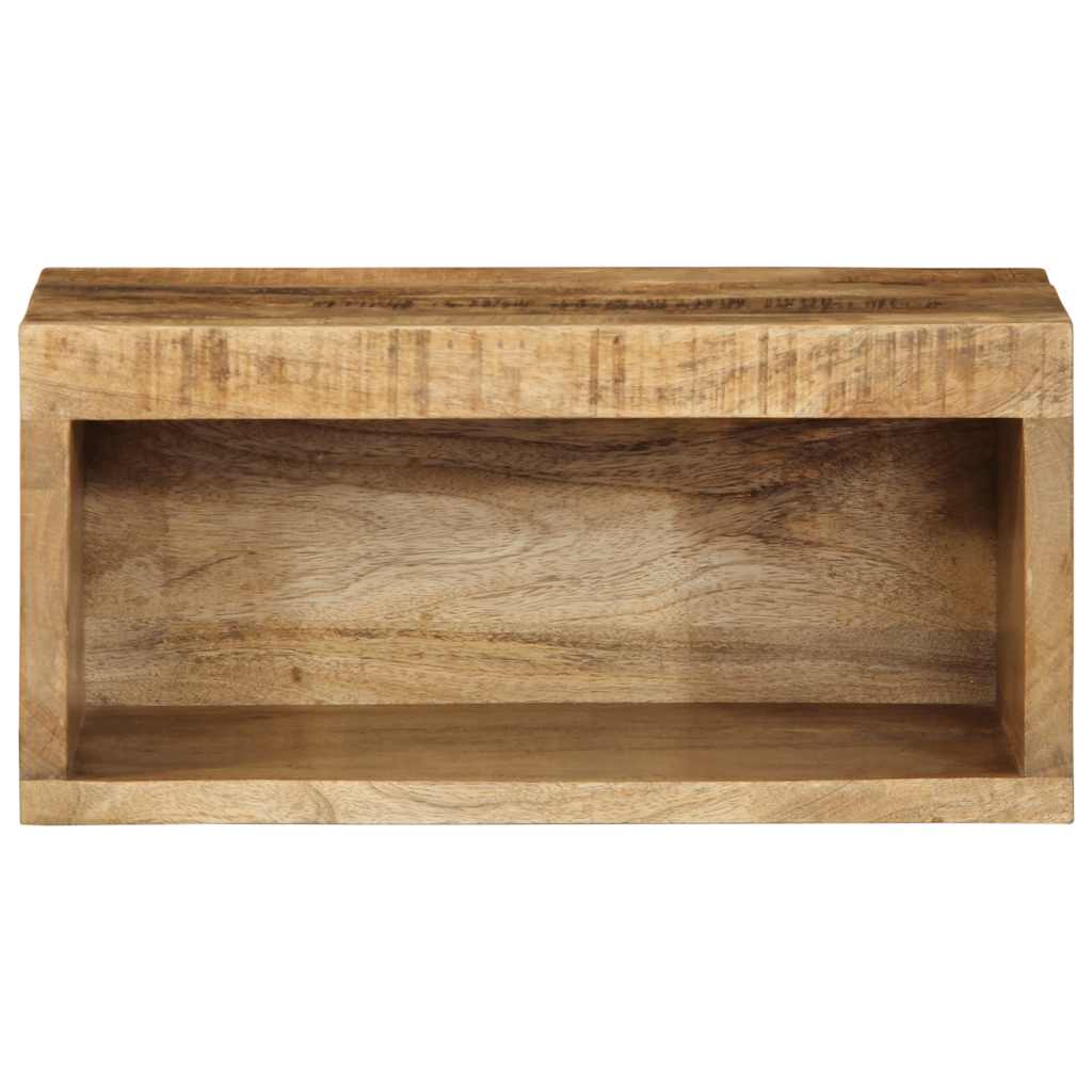 Tv-meubel wandmontage 40x30x19 cm massief ruw mangohout