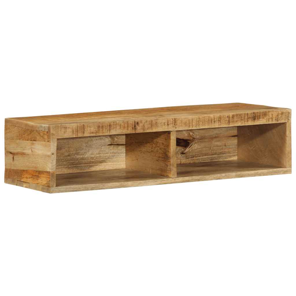 Tv-meubel wandmontage 80x30x19 cm massief ruw mangohout