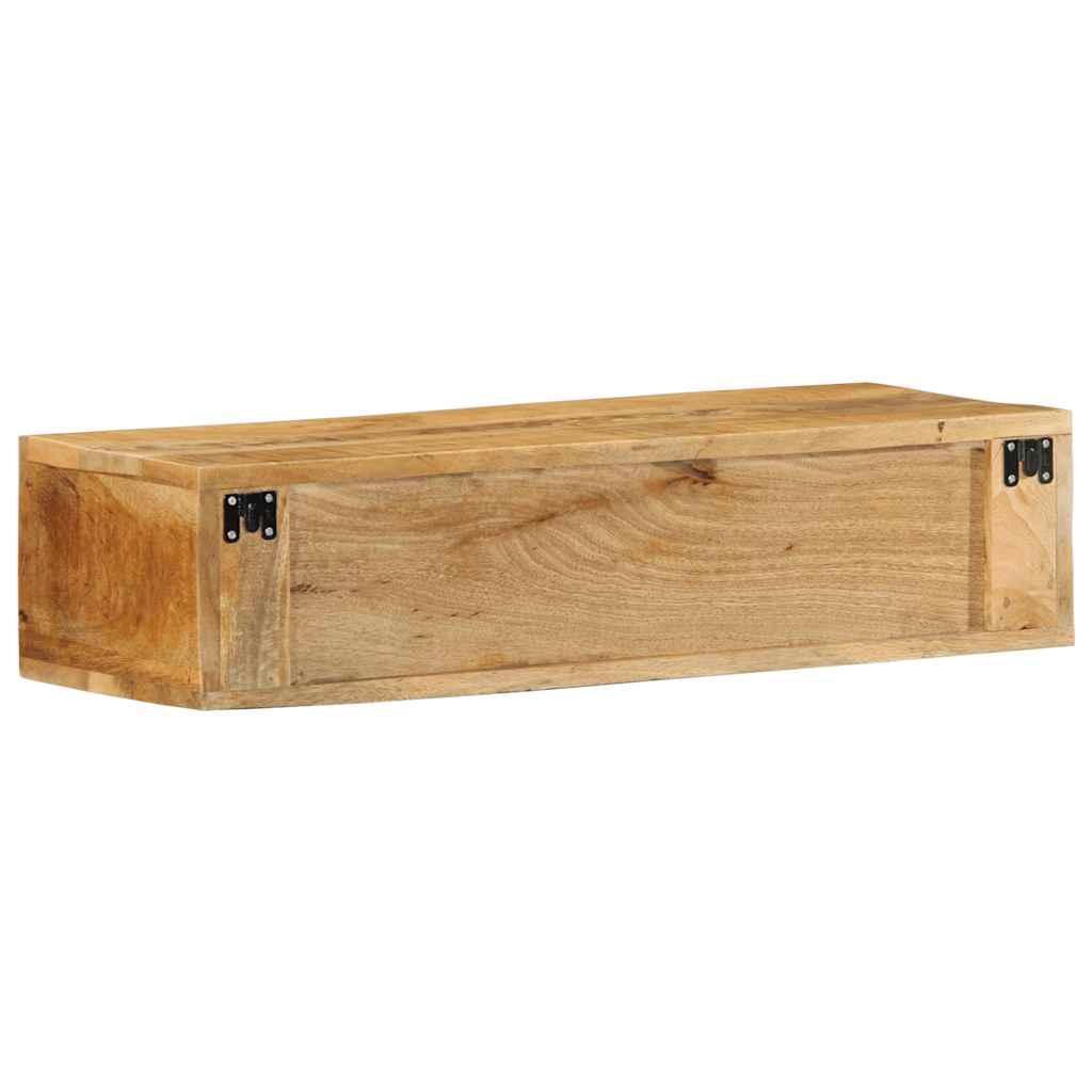 Tv-meubel wandmontage 80x30x19 cm massief ruw mangohout