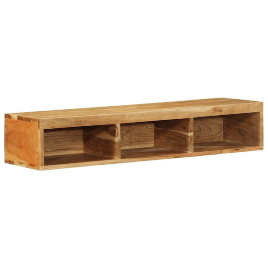 Tv-meubel wandmontage 100x30x19 cm massief acaciahout