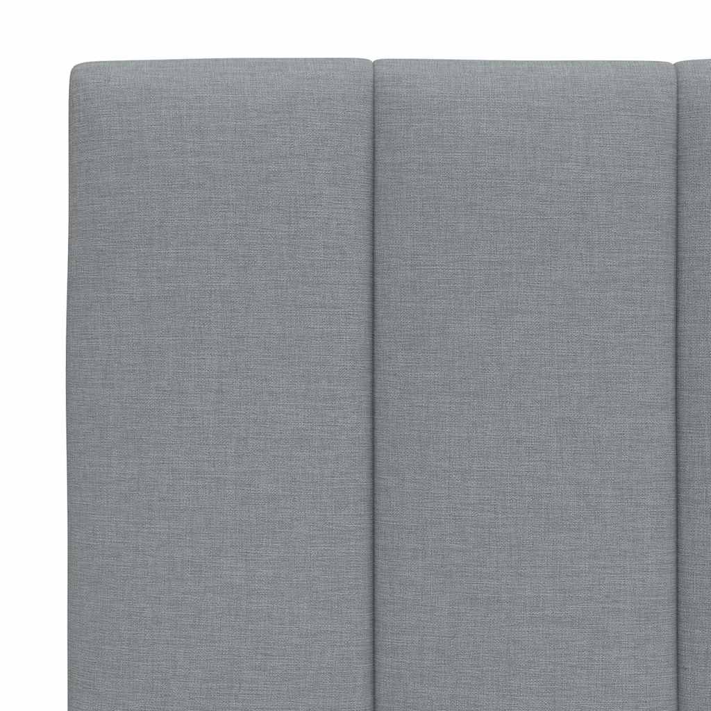 Bedframe zonder matras 80x200 cm stof lichtgrijs