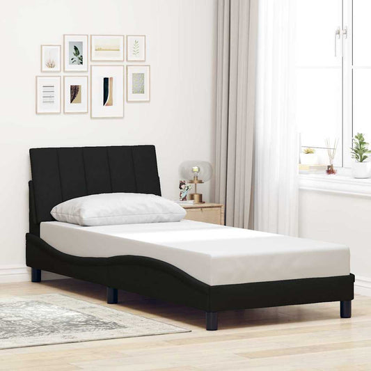 Bedframe zonder matras 80x200 cm stof zwart