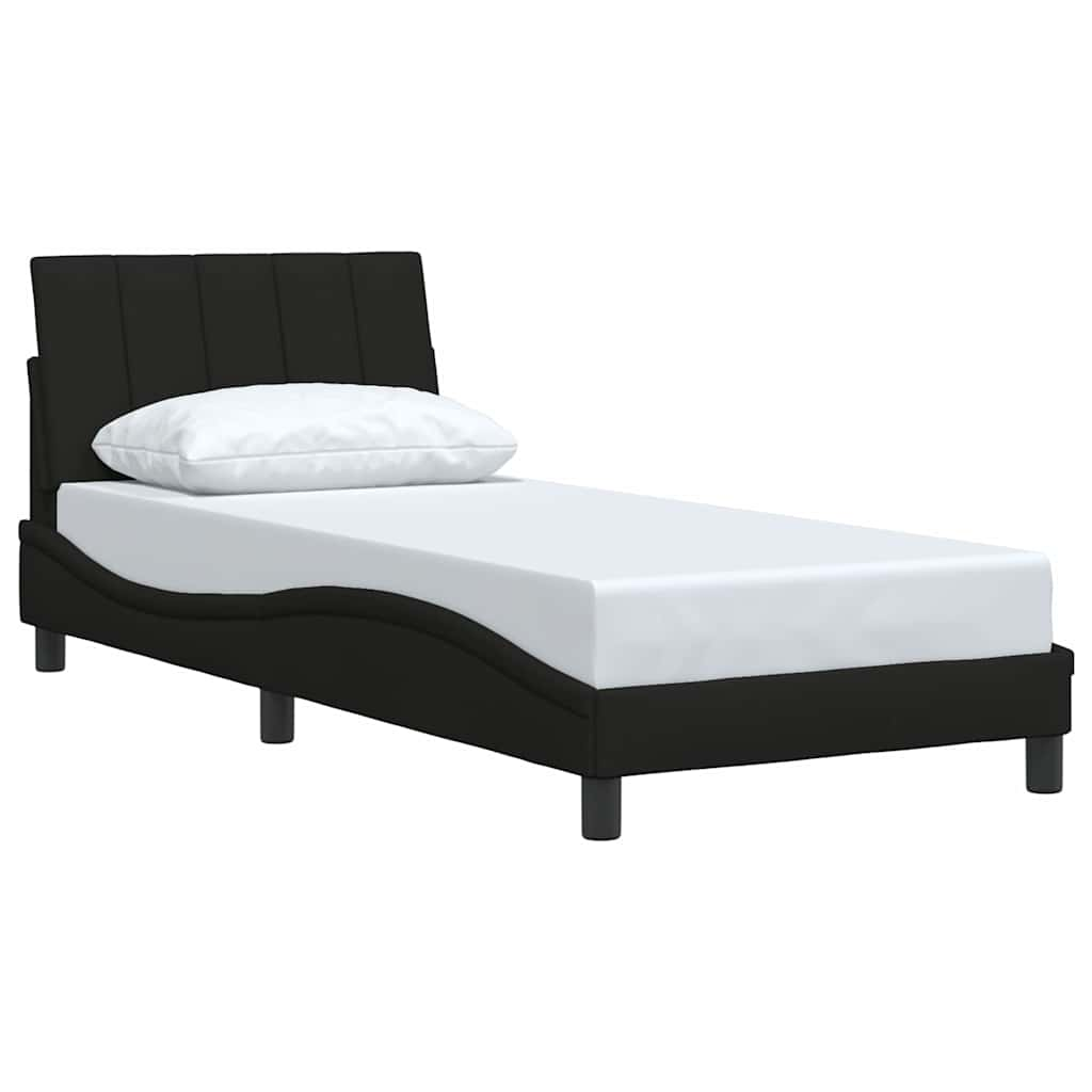 Bedframe zonder matras 90x190 cm stof zwart