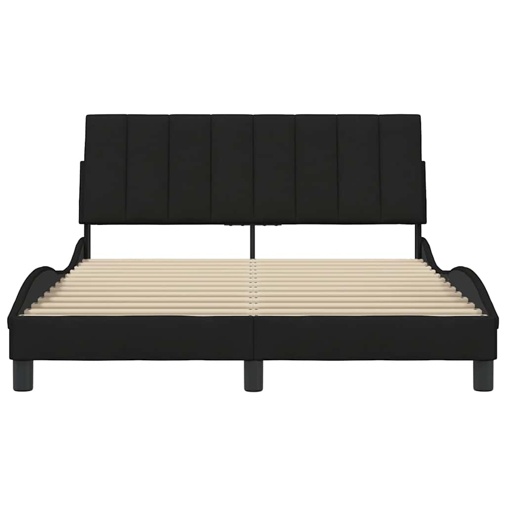 Bedframe zonder matras 120x200 cm stof zwart