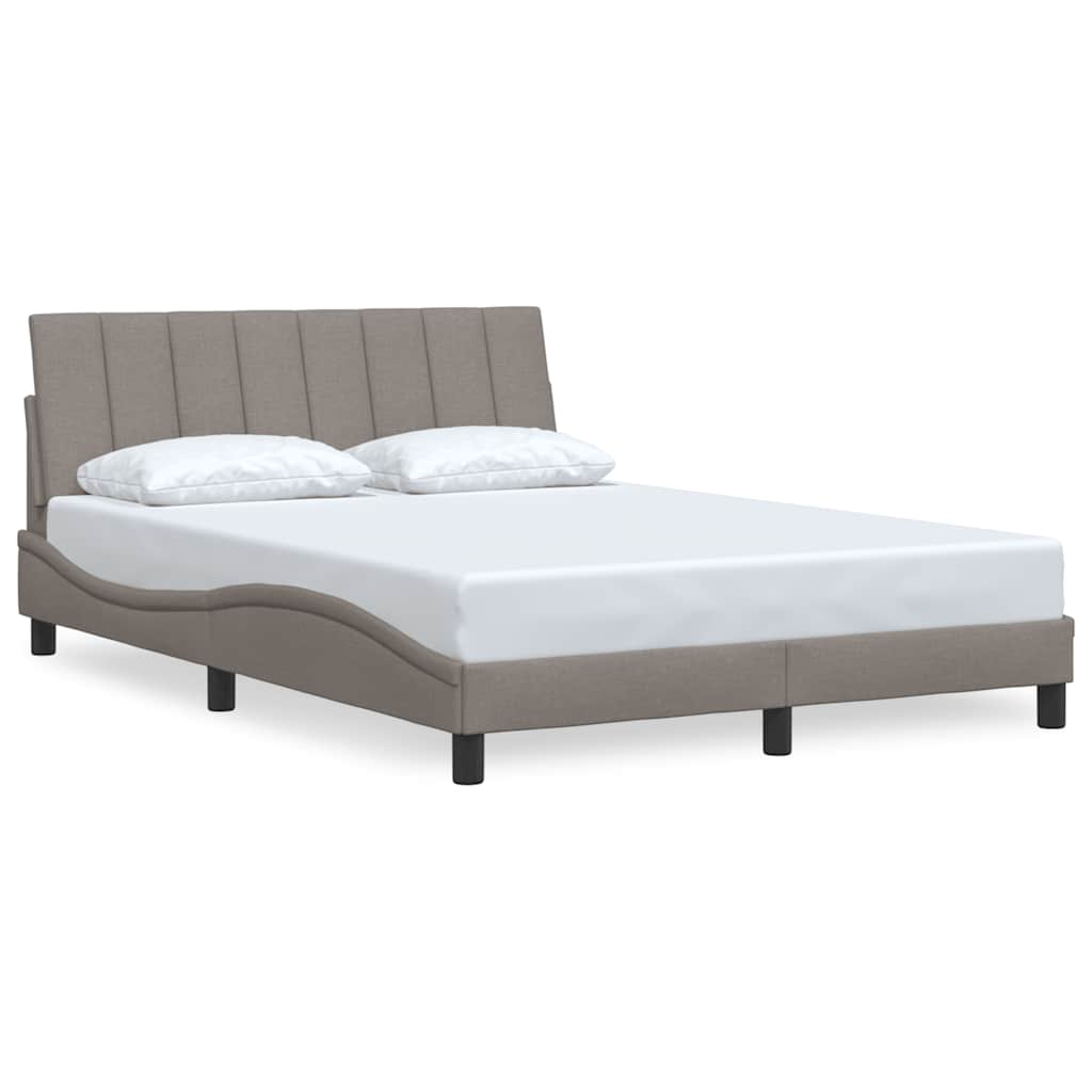 Bedframe zonder matras 120x200 cm stof taupe