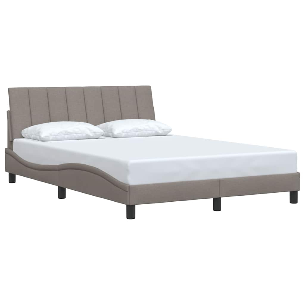 Bedframe zonder matras 120x200 cm stof taupe