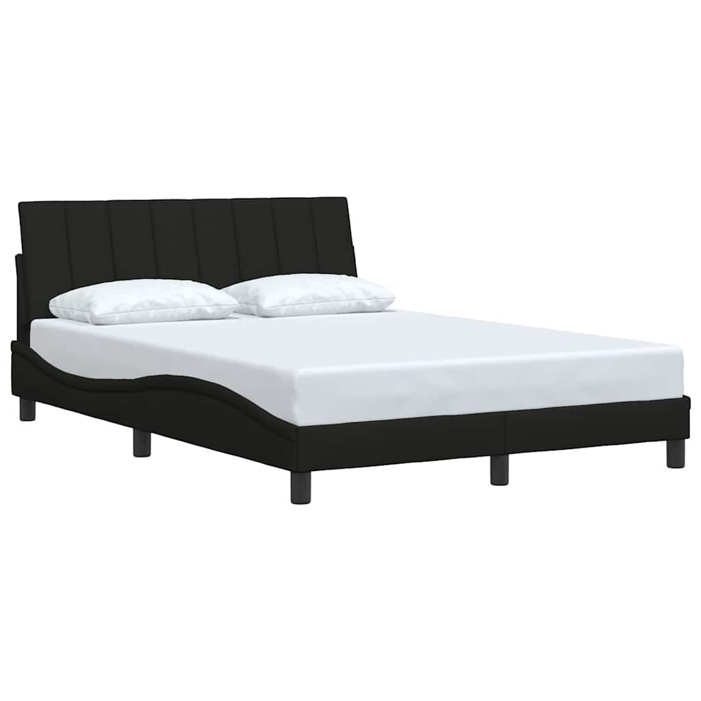 Bedframe zonder matras stof zwart 140x190 cm