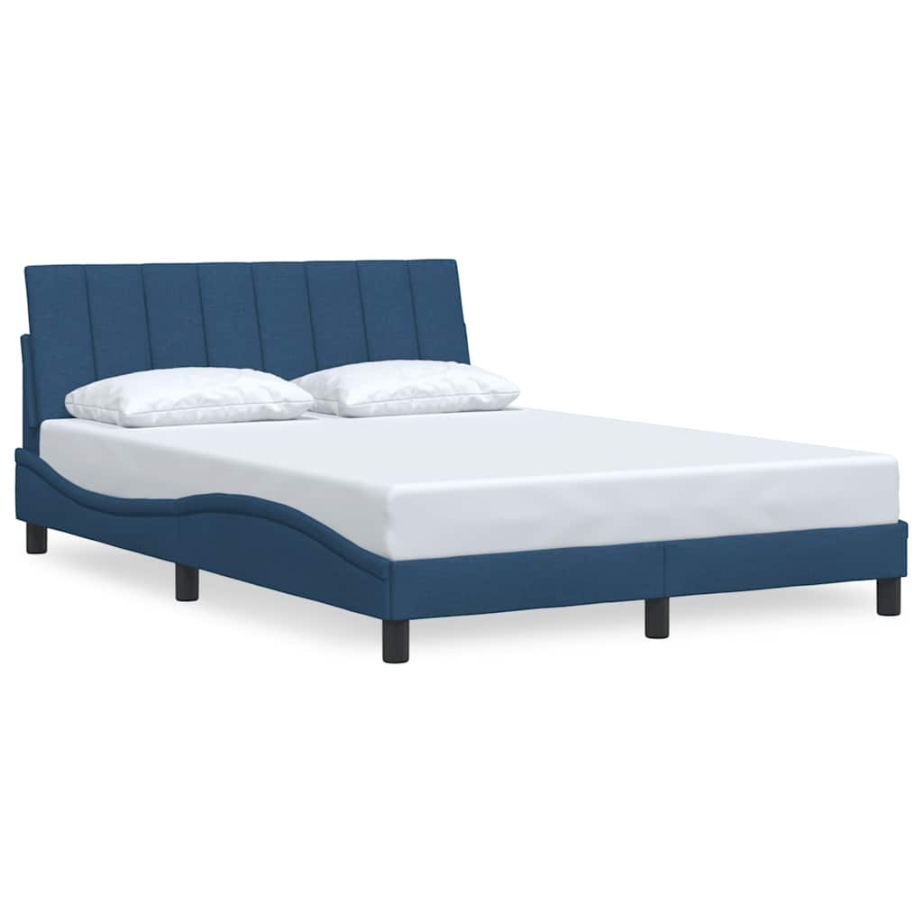 Bedframe zonder matras stof blauw 140x200 cm