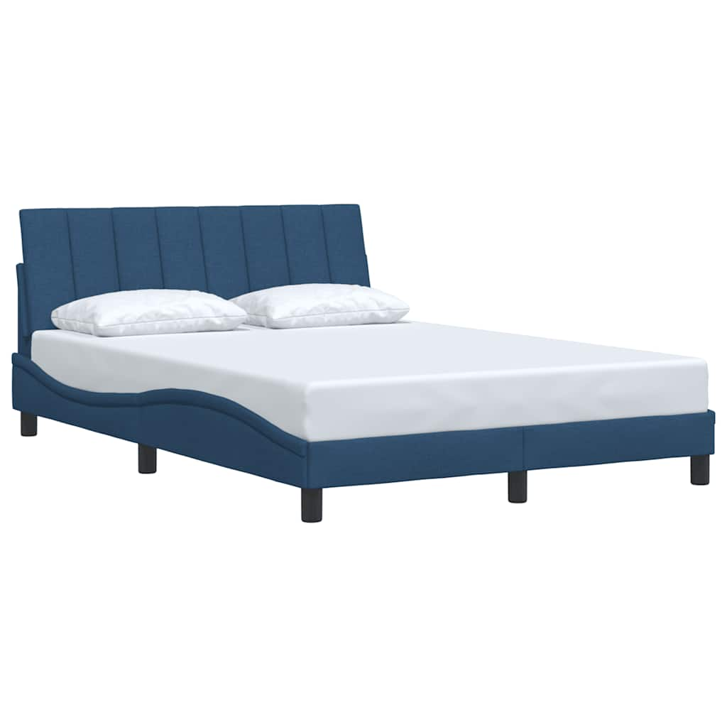 Bedframe zonder matras stof blauw 140x200 cm