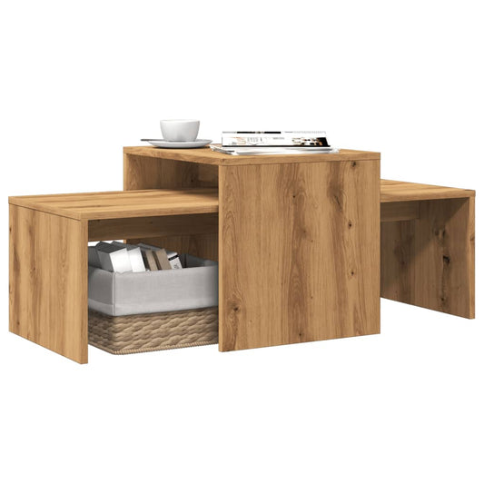 Salontafel 100x48x40 cm bewerkt hout artisanaal eikenkleurig Salontafels | Creëer jouw Trendy Thuis | Gratis bezorgd & Retour | Trendy.nl